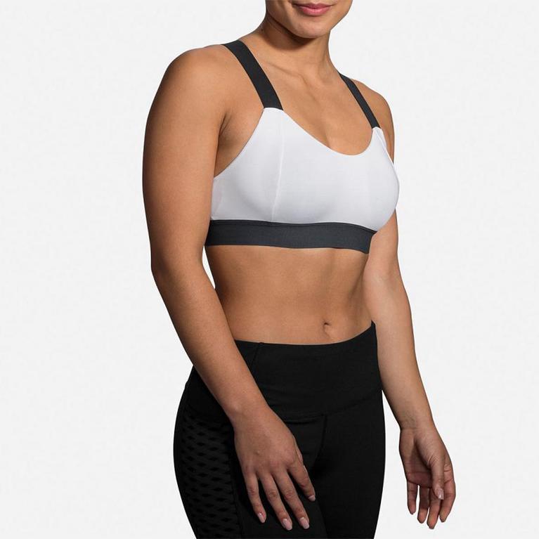 Brooks Women's Hot Sports Running Bra - Grey (UVDI34915)